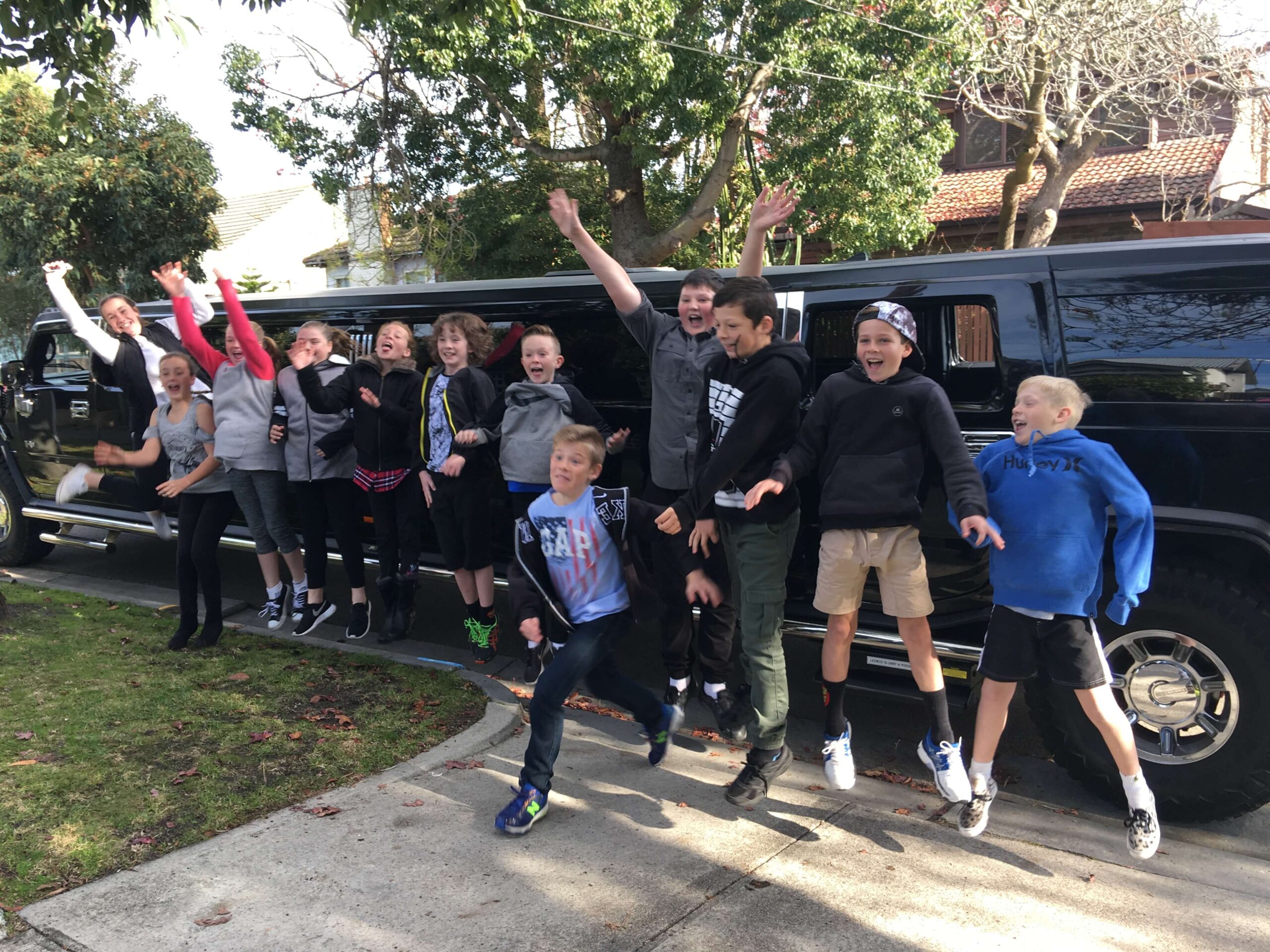 Children’s Parties hummer hire in Melbourne VIC with Hummer X Limousines Kids1 Services
